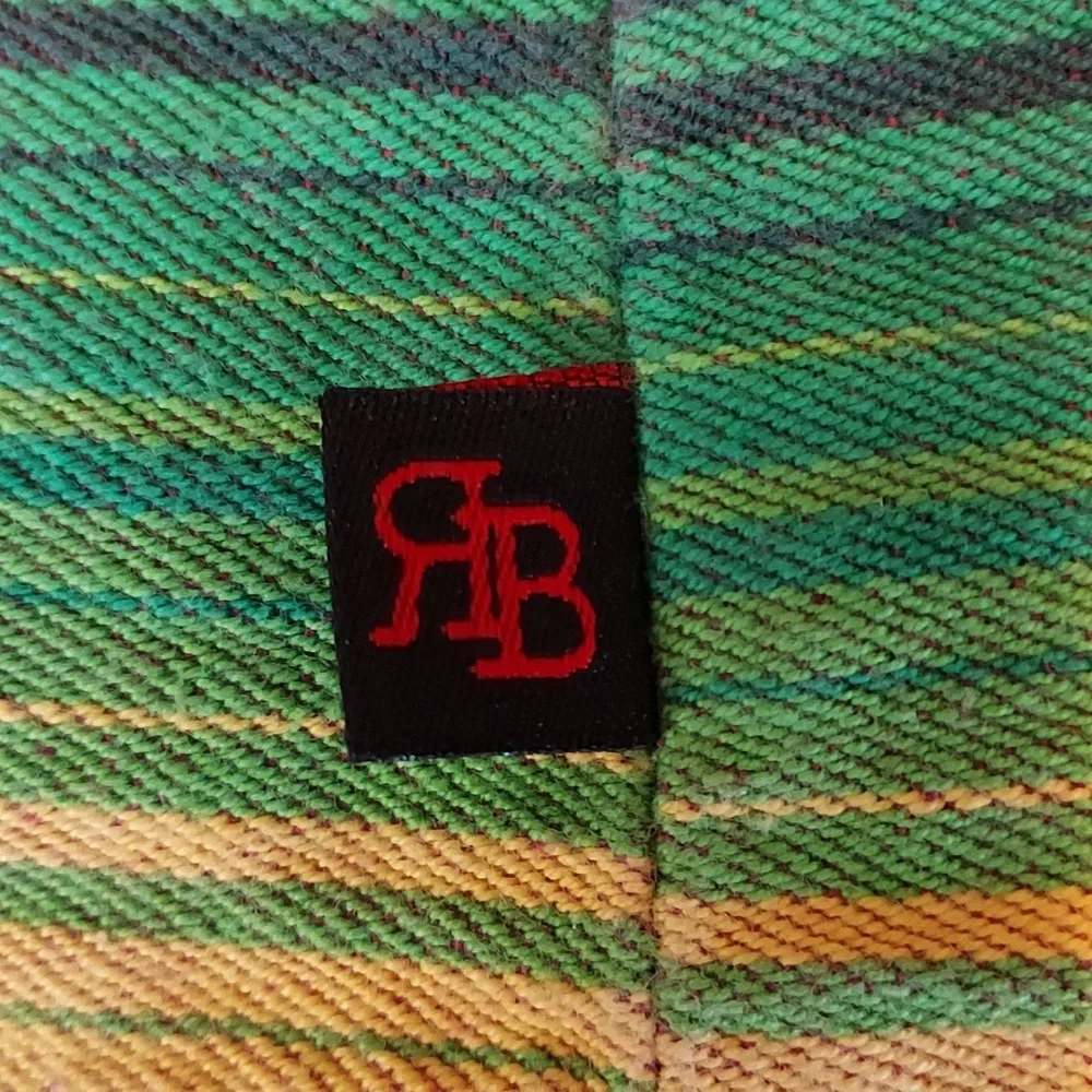 Royal Bones Rainbow Serape Striped 100% Cotton Spaghetti Strap Top XXL - Picture 4 of 10